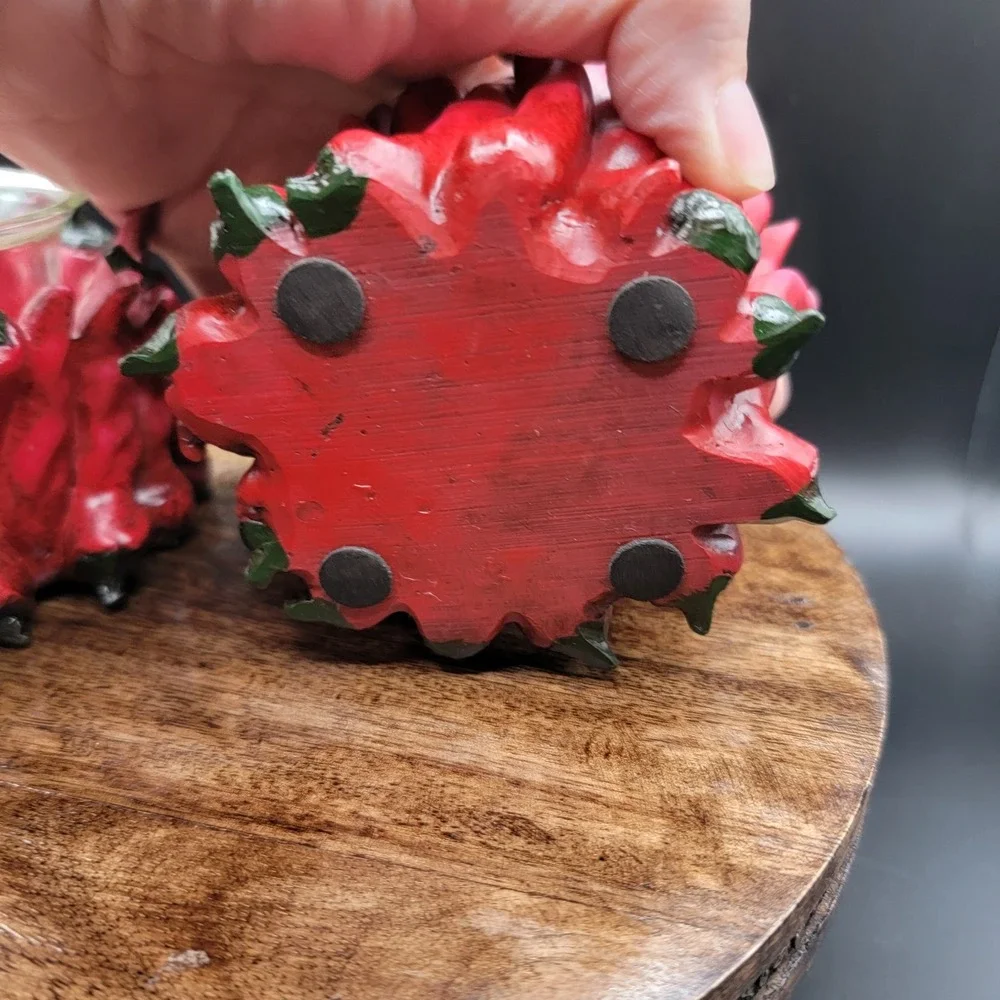 Set Of 2 Red Chili Pepper Votive Candle Holder